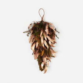 One Hundred 80 Degrees Copper Leaf Sprig  28"  DF0968