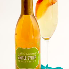 Sallie's Greatest Peach & Mint Simple Syrup