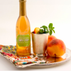 Sallie's Greatest Peach & Mint Simple Syrup