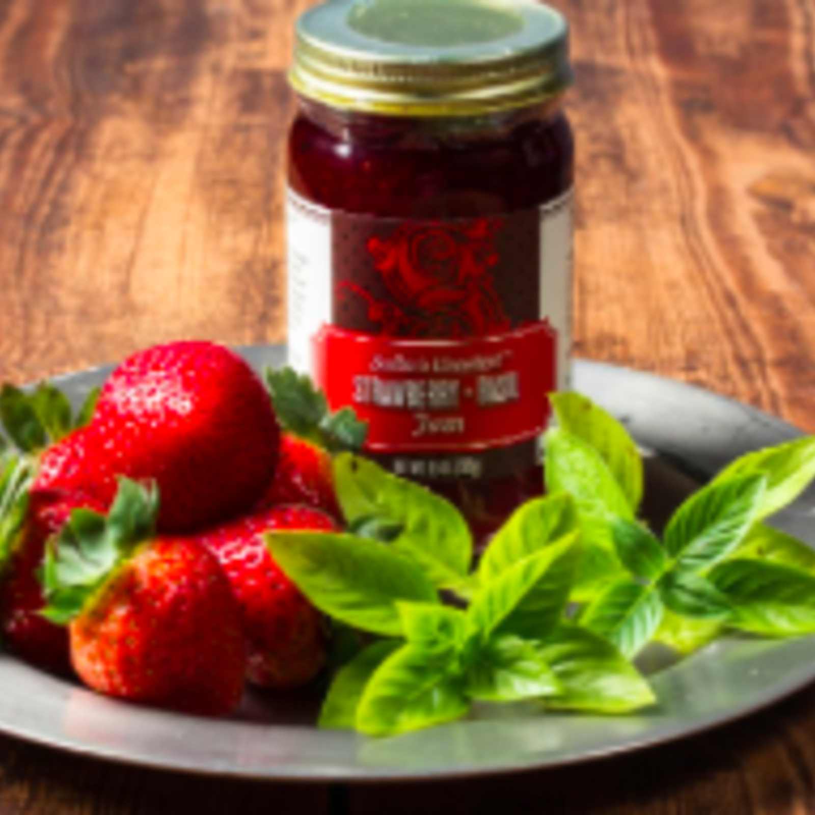 Sallie's Greatest Strawberry & Basil Jam loading=