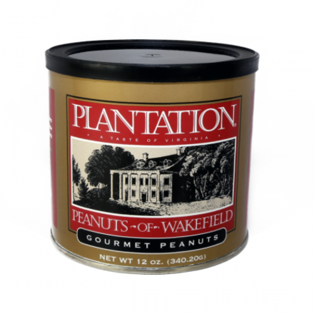 Plantation Peanuts Gourmet Salted Peanuts  10 oz Tin