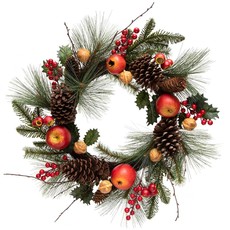 Meravic Pine 24" Pomegranate Wreath  V5330