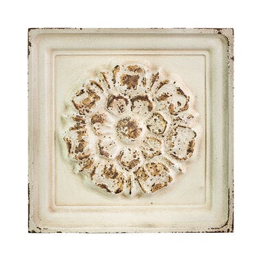 14" Antique Tin Wall Art