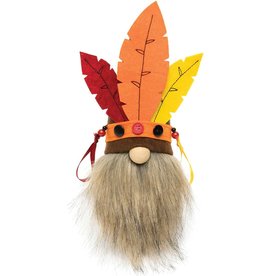 Meravic INDIAN GNOME WITH RED/ORANGE LARGE      F2685