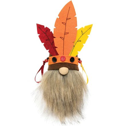 Meravic INDIAN GNOME WITH RED/ORANGE LARGE      F2685