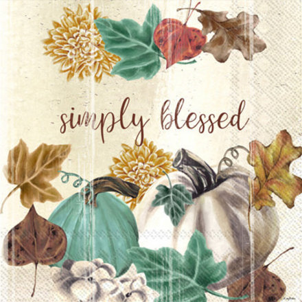 Boston International SIMPLY BLESSED PUMPKINS LUNCH NAPKIN   L942300
