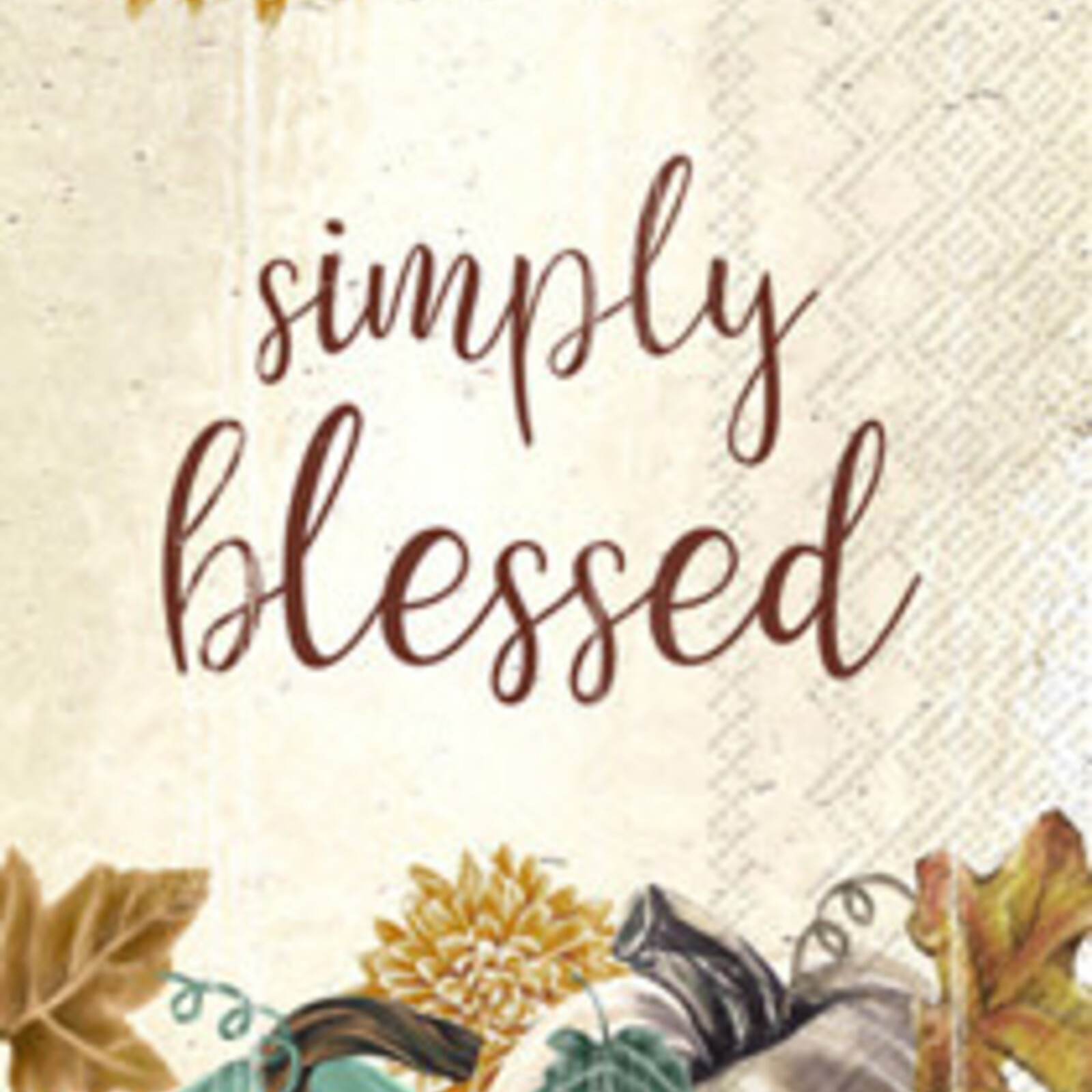 Boston International SIMPLY BLESSED PUMPKINS GUEST TOWEL  BF942300 loading=