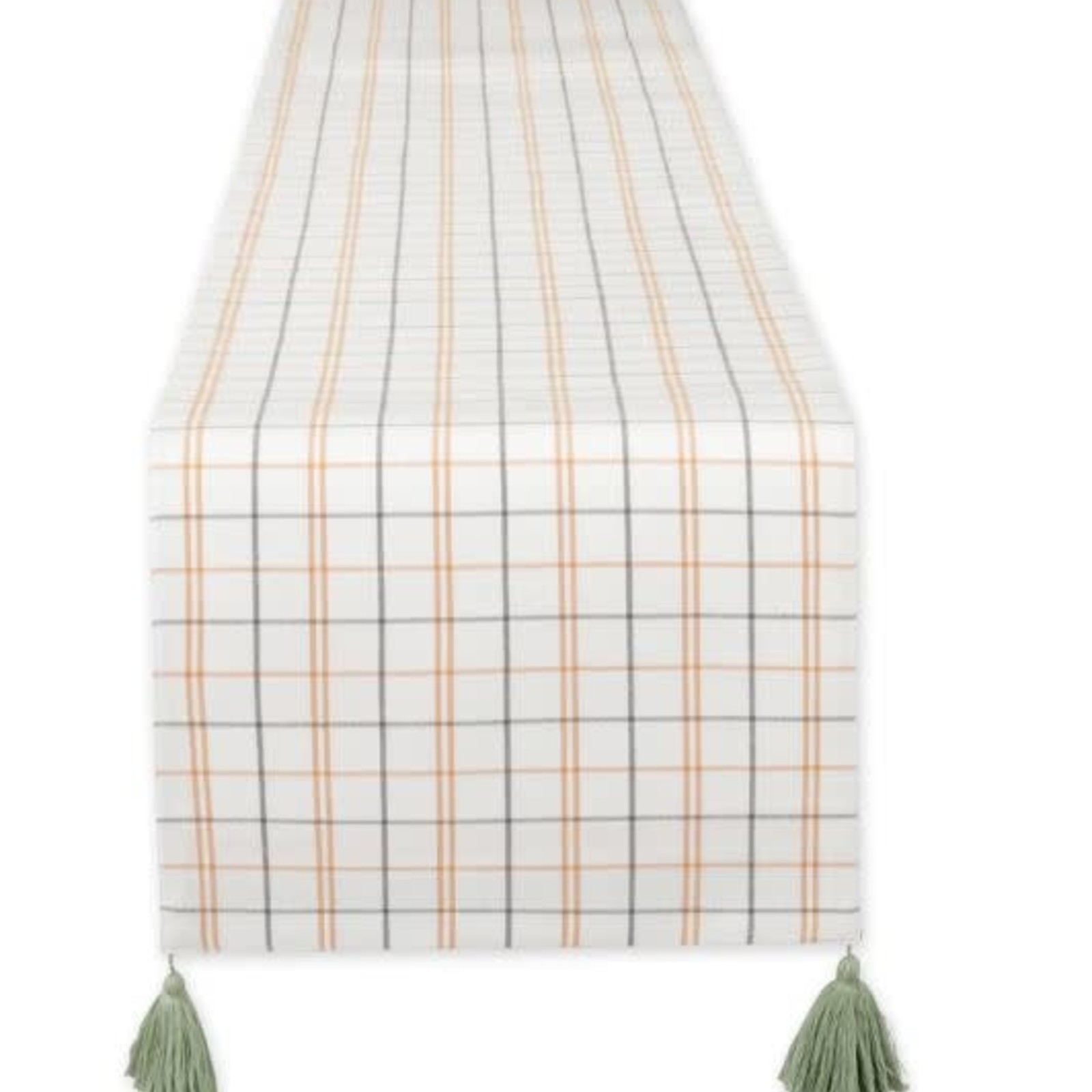 Design Imports DII Gather Fall Gingham Table Runner loading=