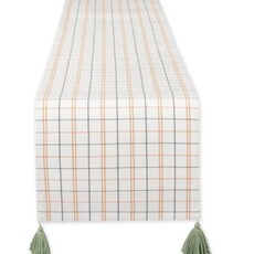 Design Imports DII Gather Fall Gingham Table Runner