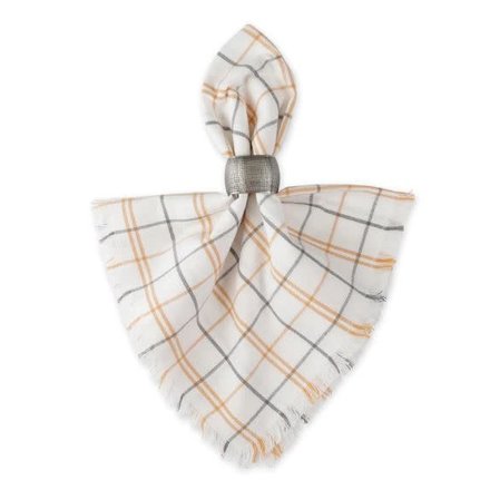 Design Imports DII Plaid Windowpane Napkin