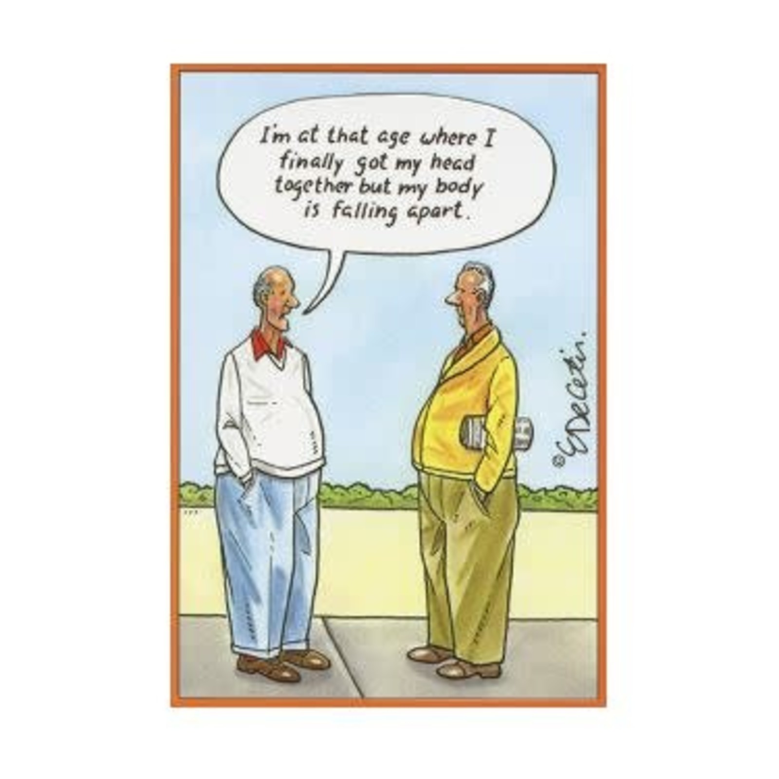 Old Age Happy Birthday Card loading=