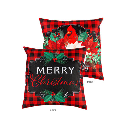 Evergreen Enterprises Christmas Joy Outdoor PIllow Cover  4PLC460