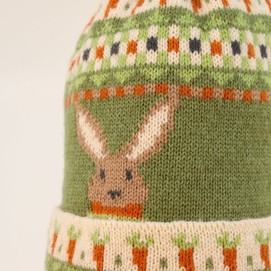 Kids Knitted Hat-Bunny/Carrot  COS97