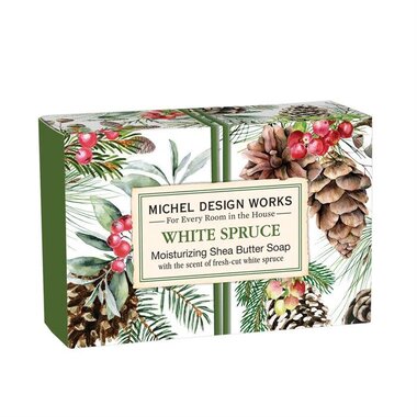 Michel Design Works White Spruce Boxed Single Soap   SOAX362