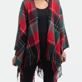 Simply Noelle Holiday Plaid Wrap   WRP9003