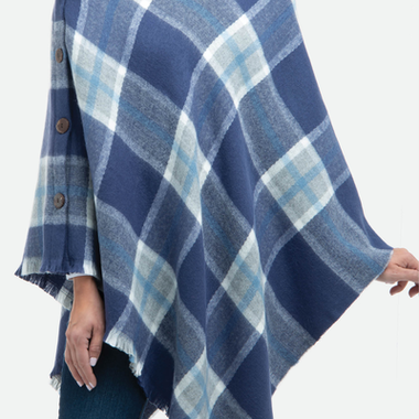 Simply Noelle Traditional Plaid Poncho    PNCH9005