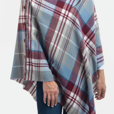 Simply Noelle Perfect Plaid Poncho   PNCH9008