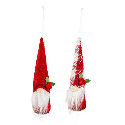 Evergreen Enterprises Fabric Holiday Gnome Ornament  P1344137