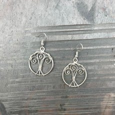 Anju Tree of Life Silver Plated Earrings  ES121