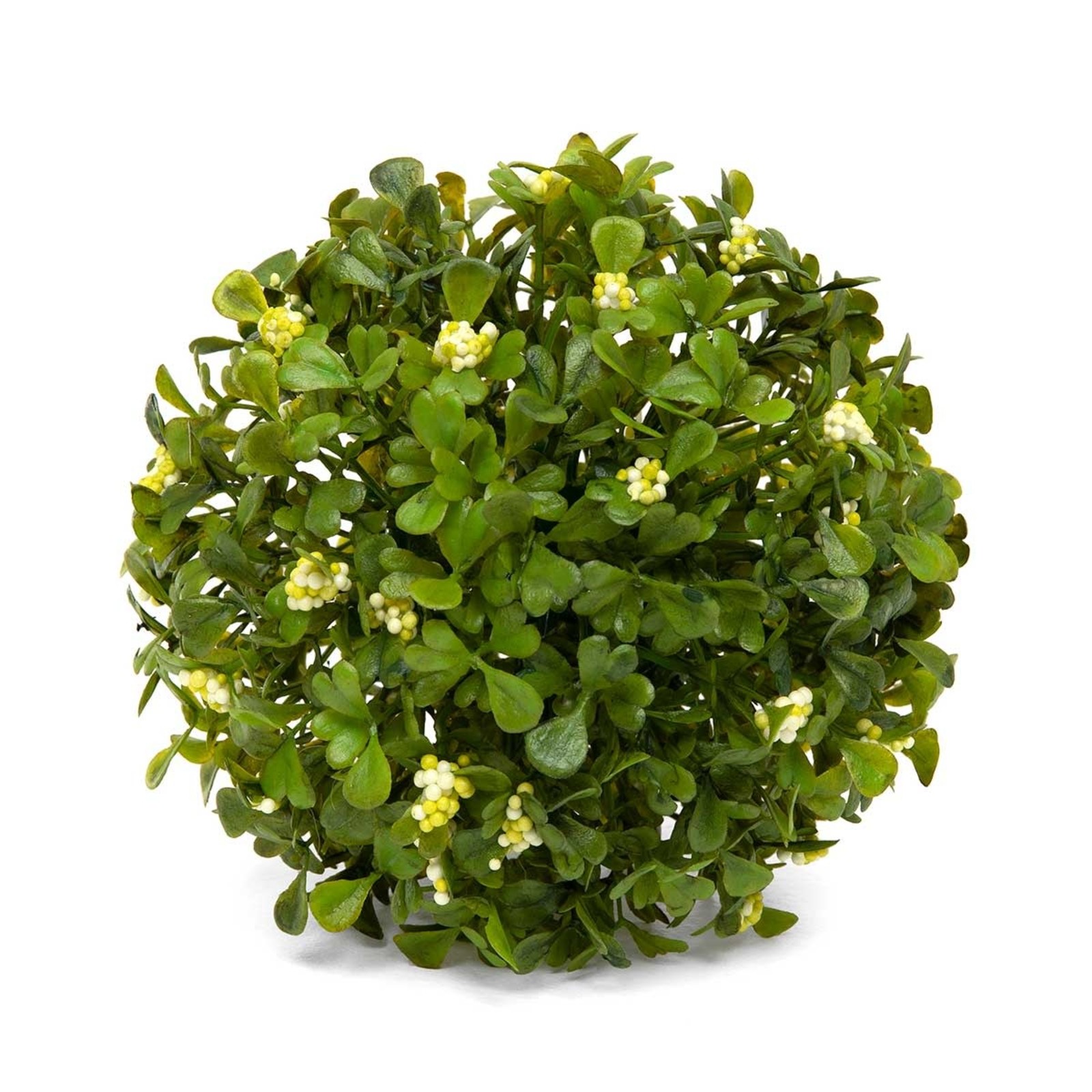 Meravic BOXWOOD BALL WITH WHITE BERRIES 5"   E2247 loading=