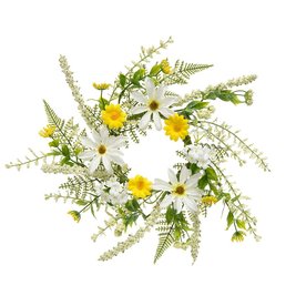 Meravic SUMMERTIME DAISY MINI WREATH 14"  M1386