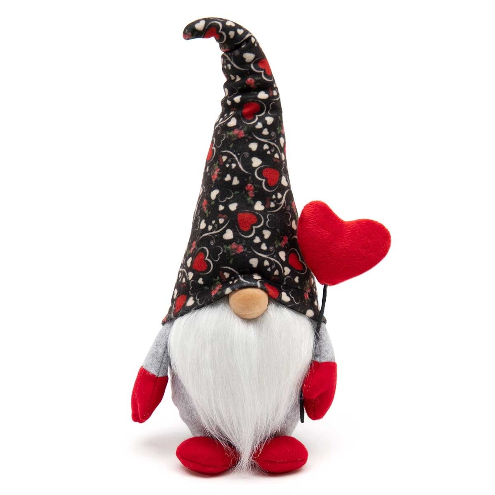 Meravic Valentino Gnome with Heart, Wood Nose 13.5" Lg  T4255 loading=