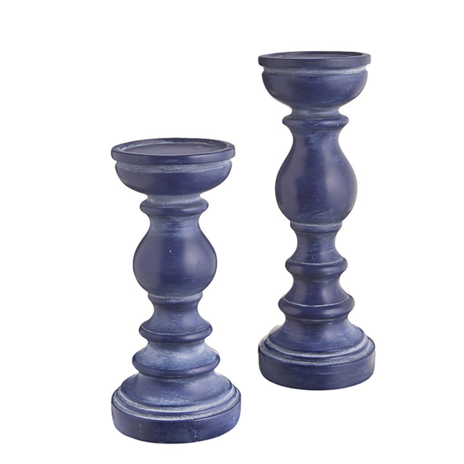 RAZ Imports Inc. 11.5" BLUE CANDLE HOLDERS  Large 4311079L loading=