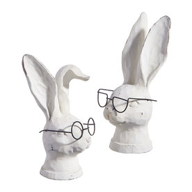 RAZ Imports Inc. 8" RABBIT WITH GLASSES  4311109T