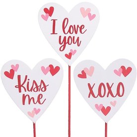 Burton + Burton PICK WOOD WHITE HEART VALENTINE MESSAGES  9745886