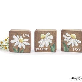 Burton + Burton LOVE PRAY BELIEVE DAISY BLOCK SITTERS   9743813