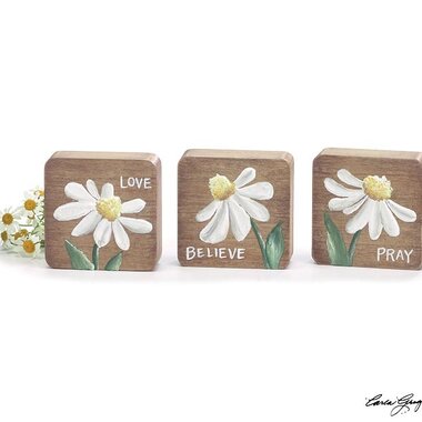 Burton + Burton LOVE PRAY BELIEVE DAISY BLOCK SITTERS   9743813