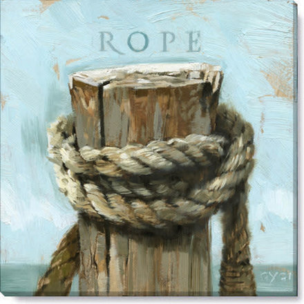 Sullivans Rope  Giclee Wall Art Multi  14x14"  344-M-1414