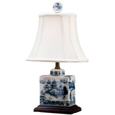 Danny's Fine Porcelain Blue And White Elephant Vase Lamp     50830-L