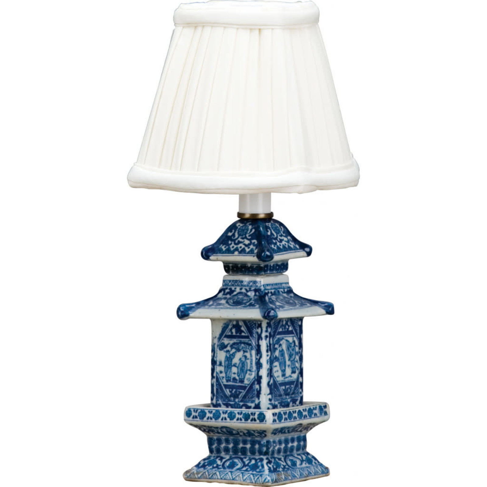 Danny's Fine Porcelain BLUE AND WHITE PAGODA PETITE LAMP    50409-L loading=