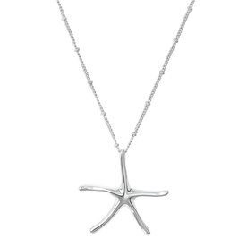 Periwinkle by Barlow Necklace-Classic Silver Starfish   8151112