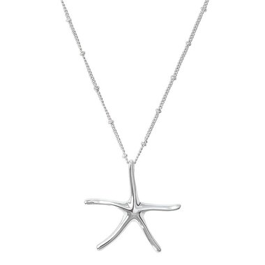 Periwinkle by Barlow Necklace-Classic Silver Starfish   8151112