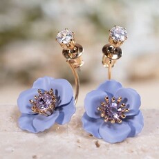 Amanda Blu Blu Botanicals Single Drop w Crystal Post