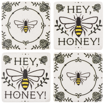 Ganz "Hey Honey" Bee Coaster (4 pc. set)   CB172282