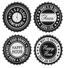 Ganz Happy Hour Bottle Cap Coaster (4 pc. set)     CB179310