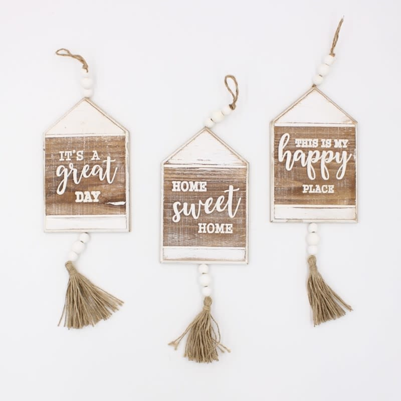 Trade Cie Wood Inspirational Words with Beads    HD6066A loading=