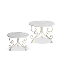 RAZ Imports Inc. 10" WHITE DISTRESSED RISERS     4228915M