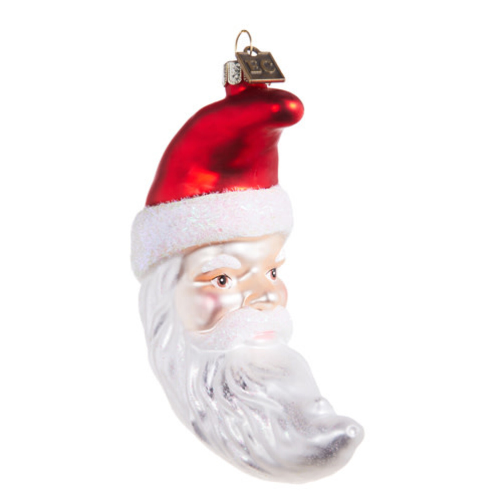 RAZ Imports Inc. 4.5" CRESCENT MOON SANTA ORNAMENT   4353131 loading=