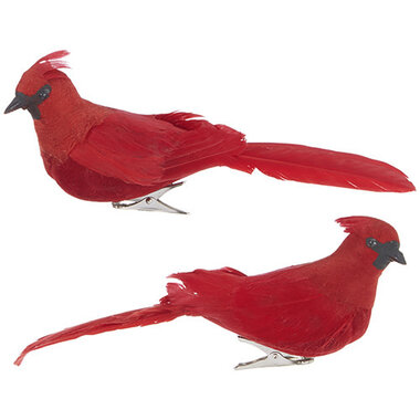 RAZ Imports Inc. 7" CLIP-ON CARDINAL ORNAMENT   4253362