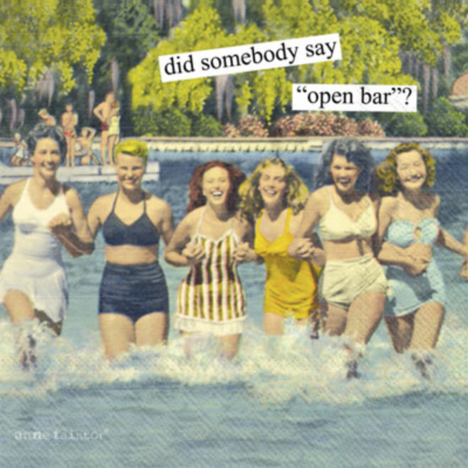 Boston International ANNE TAINTOR - OPEN BAR COCKTAIL NAPKIN  C979100 loading=