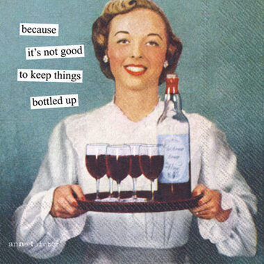 Boston International ANNE TAINTOR BOTTLED UP COCKTAIL NAPKIN   C929700