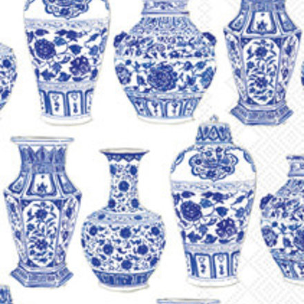 Boston International BLUE AND WHITE URNS GUEST TOWEL  BF737800