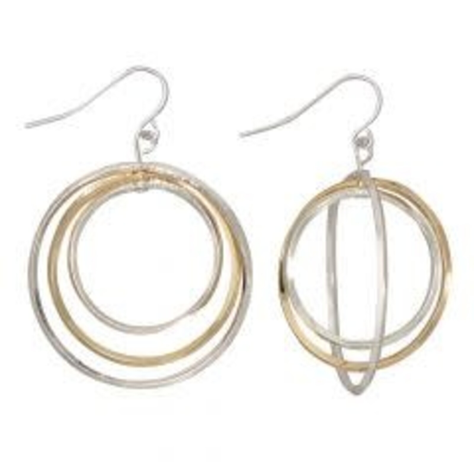 Periwinkle by Barlow Earrings-Two Tone Circles 8108857 loading=