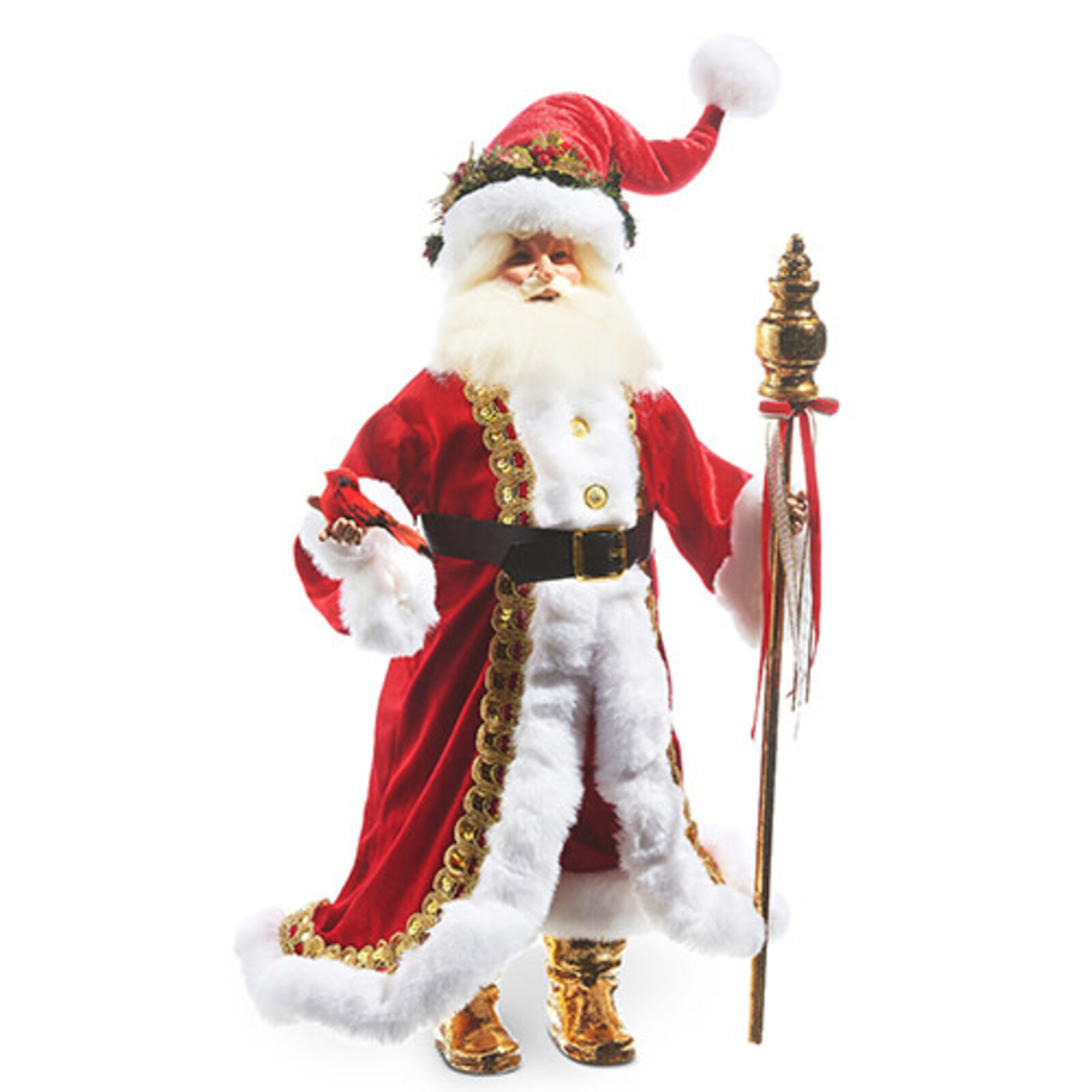 RAZ Imports Inc. 22.5" SANTA WITH STAFF   4302347 loading=