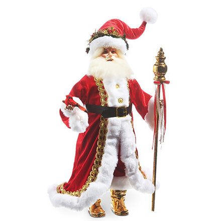 RAZ Imports Inc. 22.5" SANTA WITH STAFF   4302347