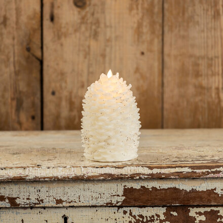 Ragon House 6" MOVING FLAME PINECONE CANDLE   NY213024